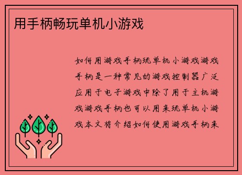 用手柄畅玩单机小游戏